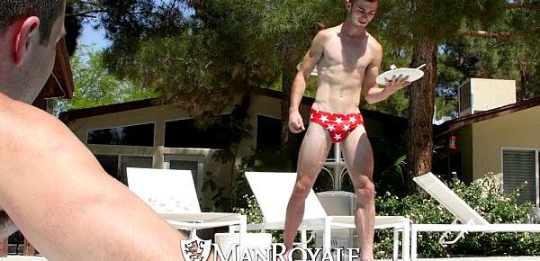  ManRoyale - Dylan Knight takes Vincent James cock on 4th of July